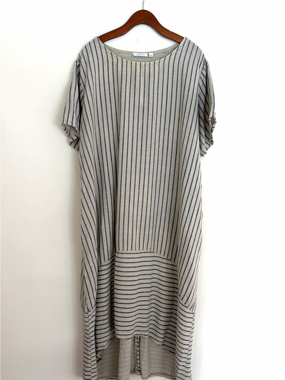 Vasna striped linen maxi dress XL
